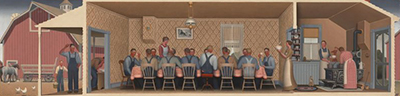 Dinner for Threshers Grant Wood